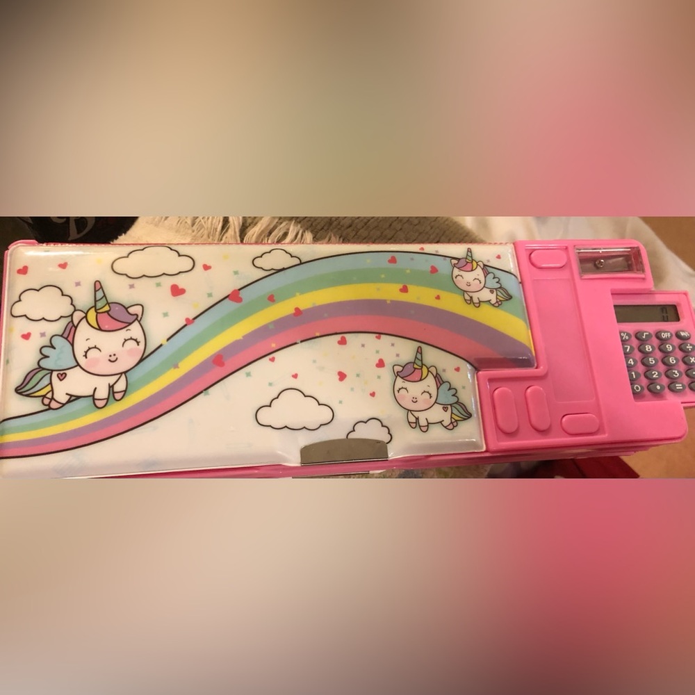 Unicorn Pink Multifunction Pencil Case
